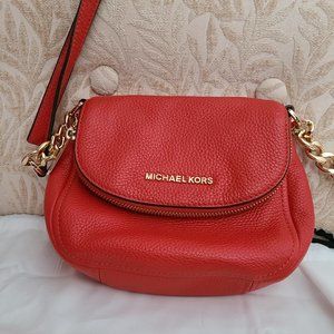 Michael Kors Orange Leather Crossbody